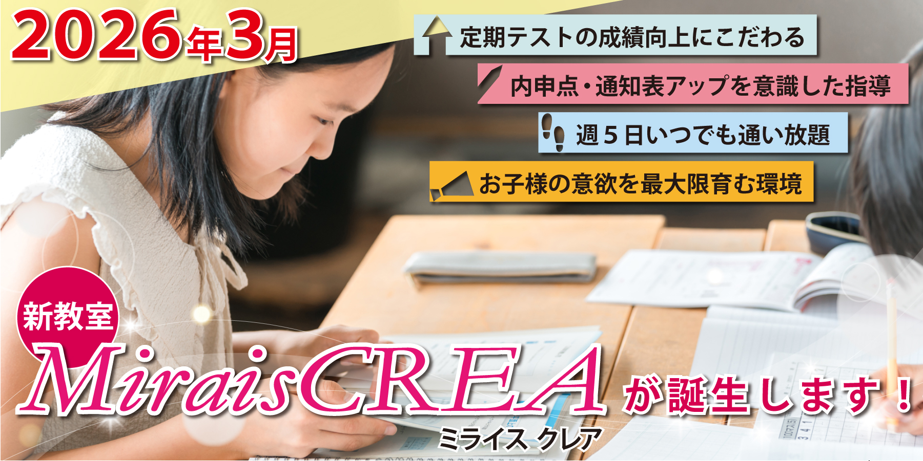 ミライスクレア誕生